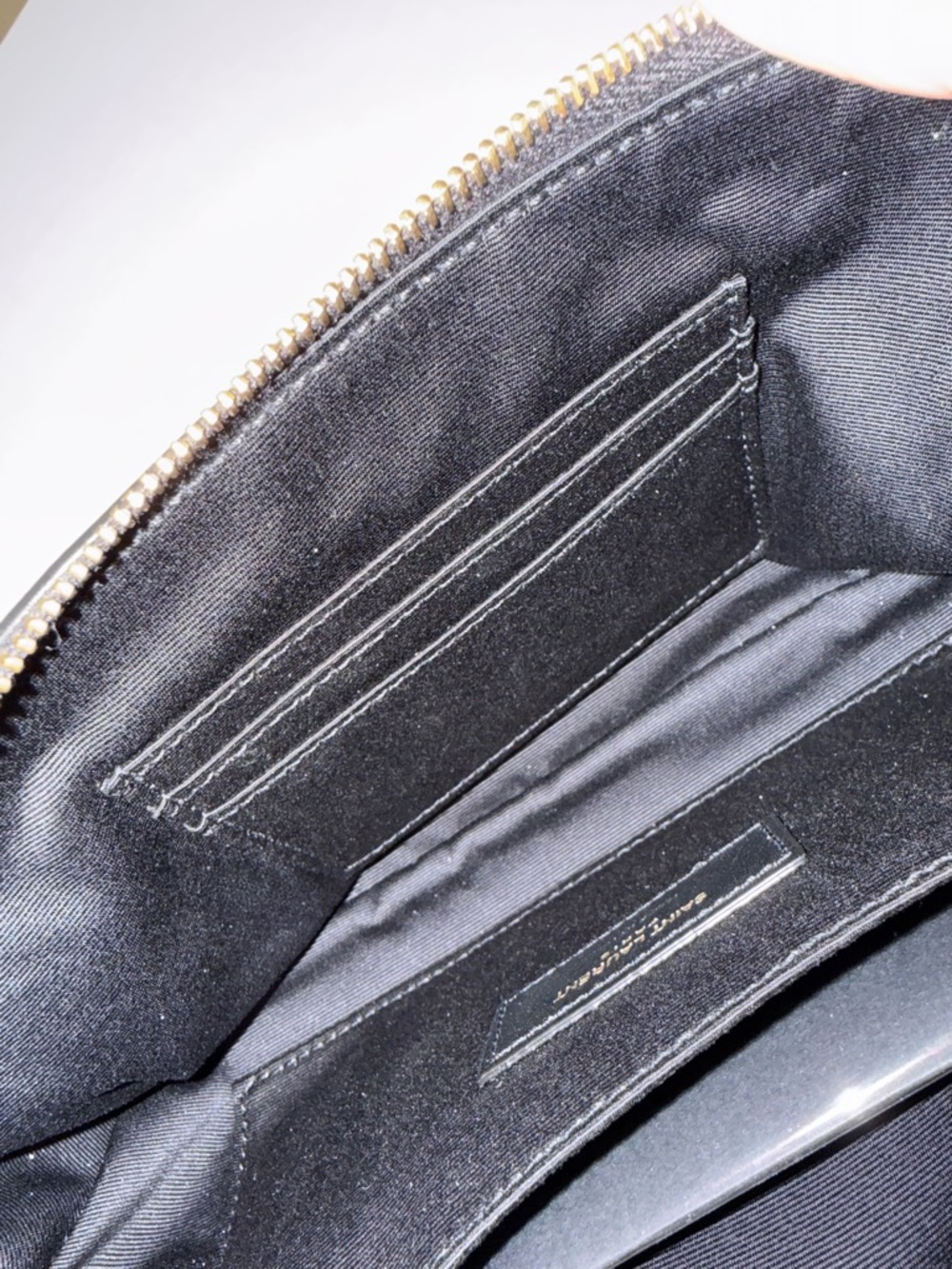 Saint Laurent Black Leather Belt Bag with Gold YSL Hardware - Picture 5 of 7